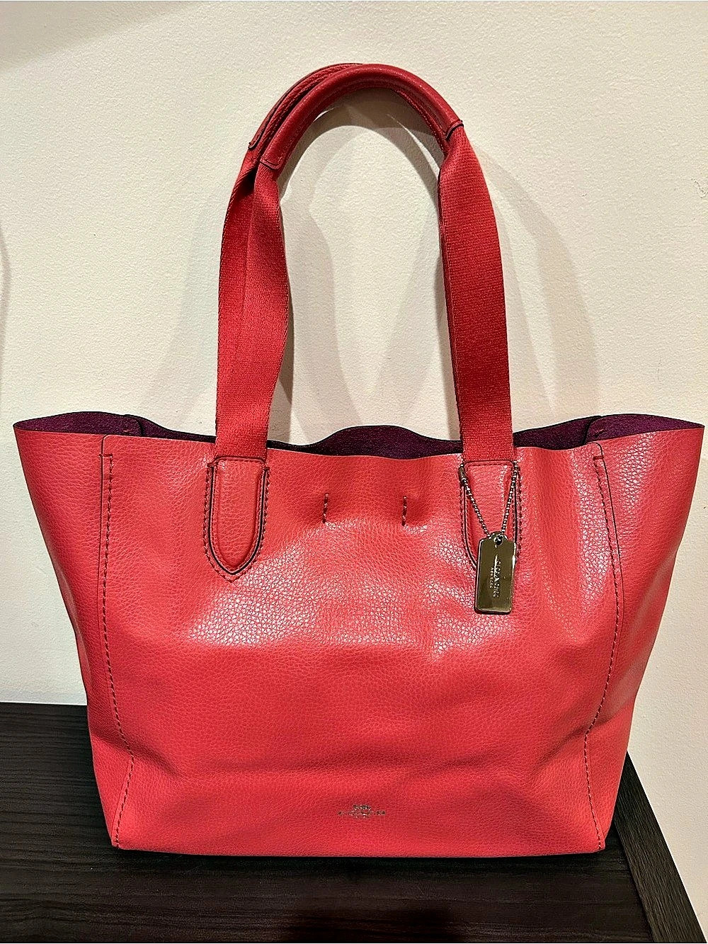 Coach Derby Tote in Pebble Leather (style#F58660)